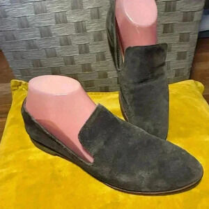 Dolce Vita Gray Suede Leather Slip On Flats, 7.5